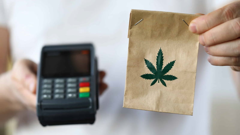 Card Terminal and Paper Bag with Hemp Print