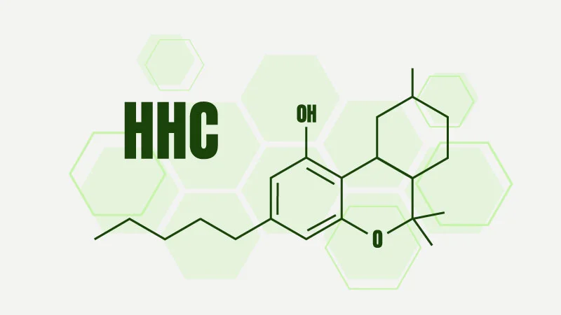 Illustration of HHC chemical structure