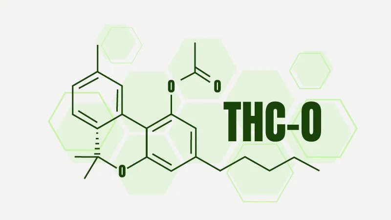 Illustration of THC-O chemical structure