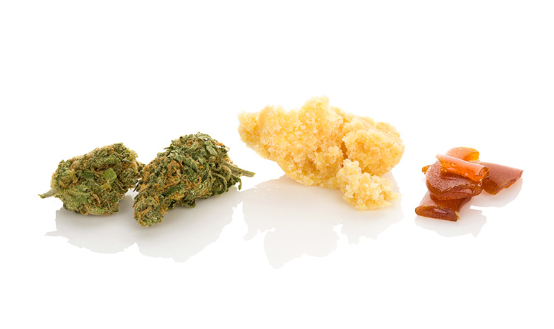 Live resin compared to other concentrates