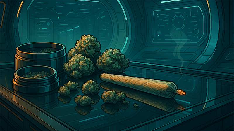 Standard joints and flowers in a sci fi theme