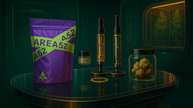 Cannabinoids on top of a table that are best to promote productivity