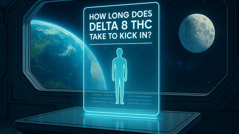 A holographic scan of a patient to check how long it takes for delta 8 thc to kick in