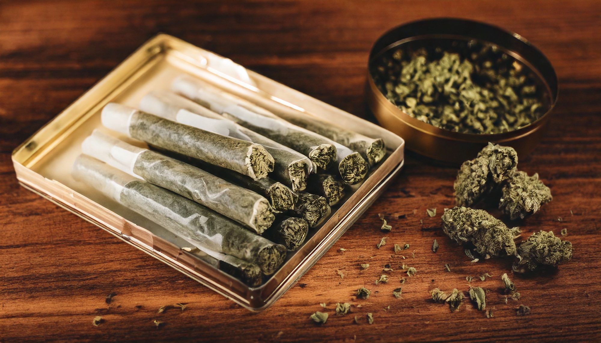 Read-to-use infused pre-rolls in a box.