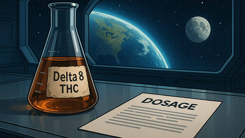 Delta 8 THC dosage being compared to CBD