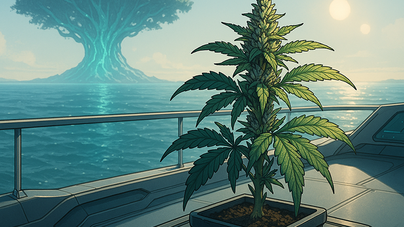 A cannabis plant full of different cannabinoids