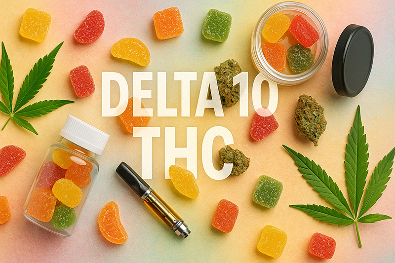 Delta 10 THC gummies with other products 