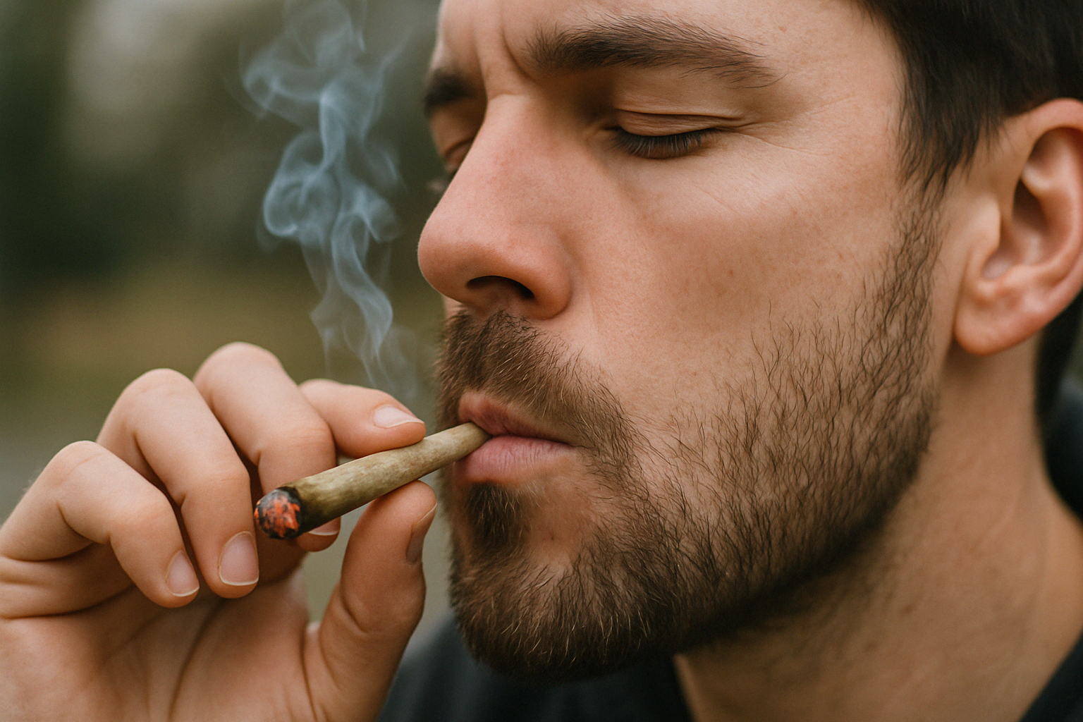 A guy smoking a live resin dab